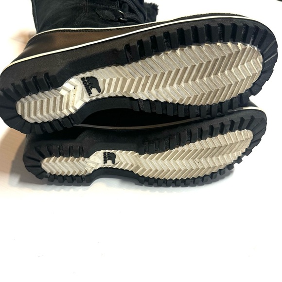 Sorel Tivoli High Il Snow Boots Waterproof Suede Leather Black Size 8 - Picture 11 of 11